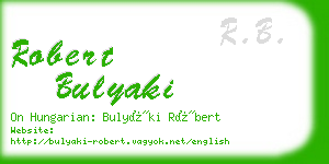 robert bulyaki business card